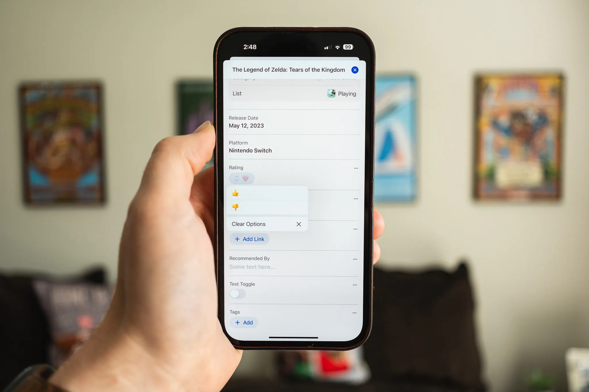 Rating system Ingredient