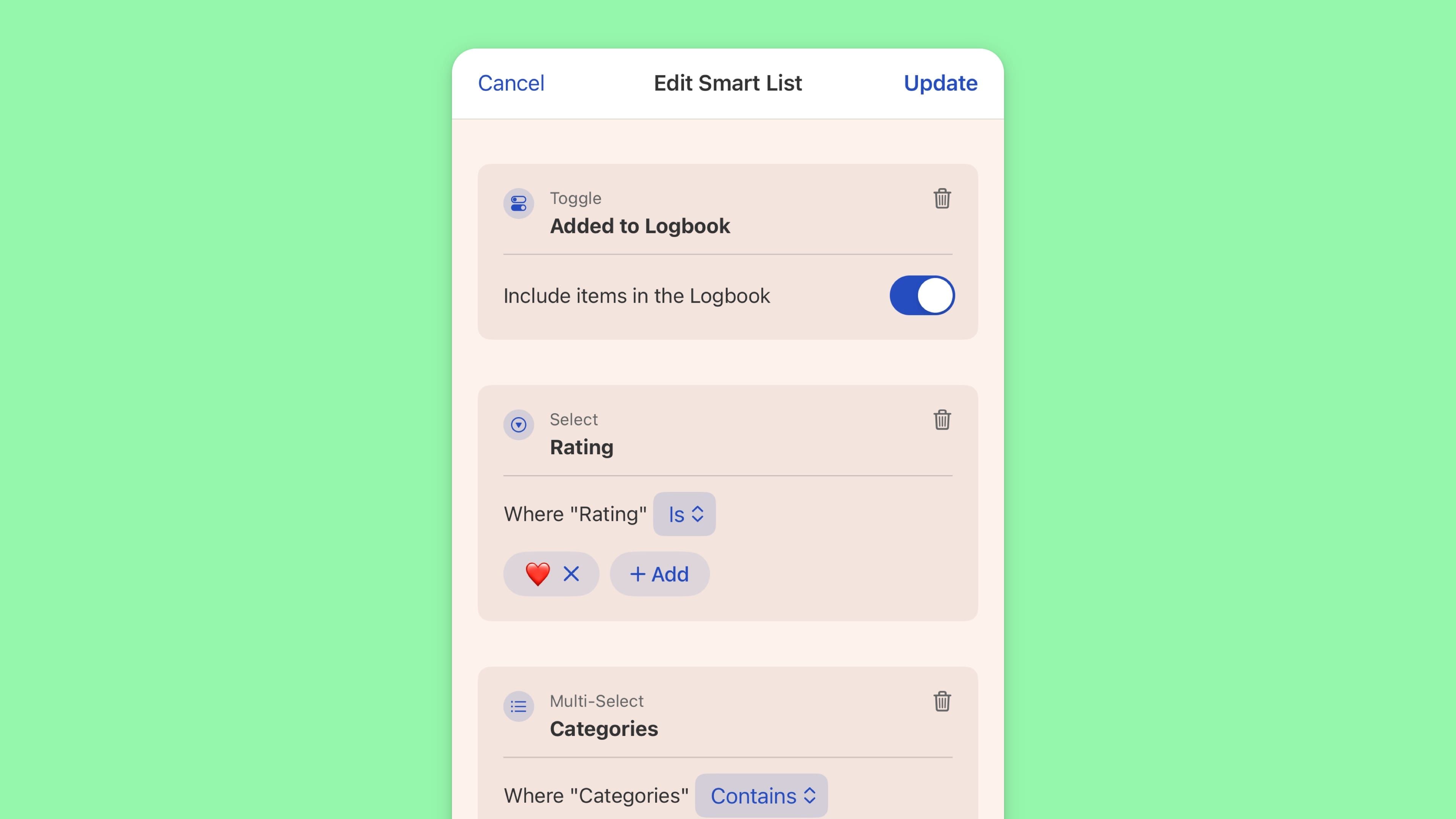 Smart Lists
