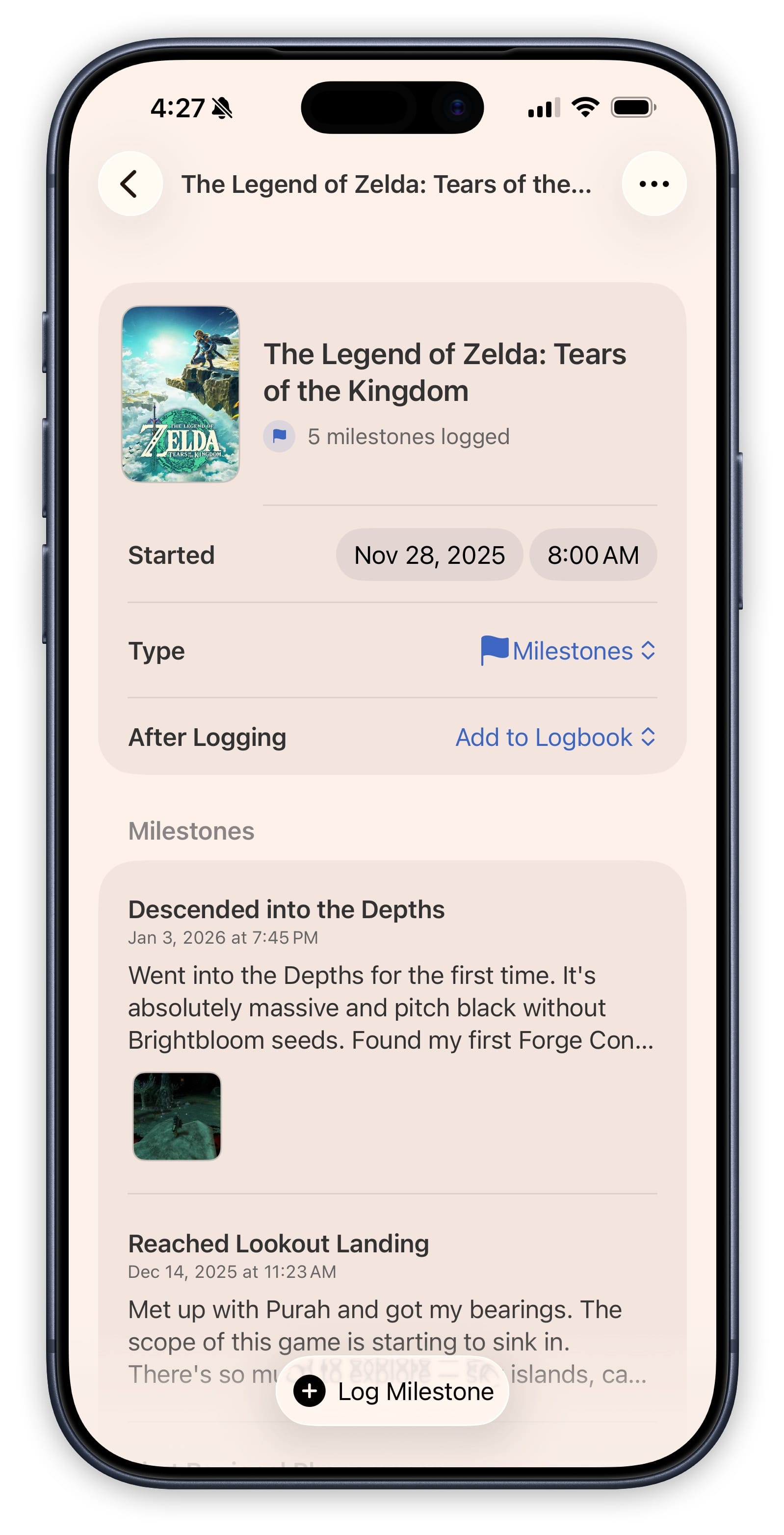 Journal tracking mode in Sofa